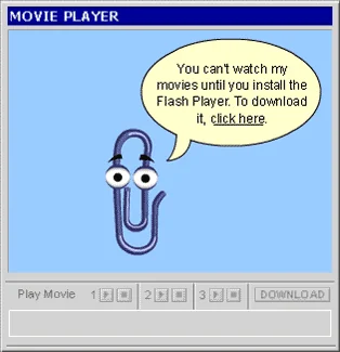 Visual for this record: Microsoft's own 2001 campaign called its assistant obsolete
